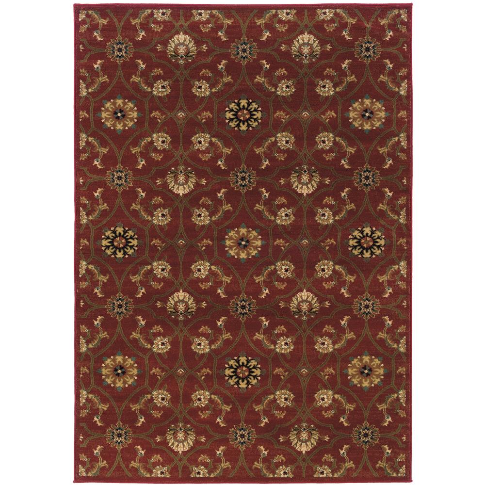 Oriental Weavers 3299A Hudson Red 1.10 X  3. 3 Area Rug